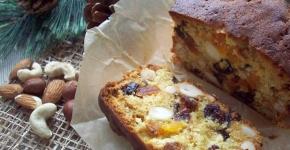 Christmas cake with dried fruits and nuts - recipes for delicious holiday baking