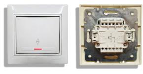 How to connect a pass-through switch from two places Connection diagram for a pass-through switch from 2 places