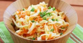 Салат из капусты и моркови с уксусом – витаминно!