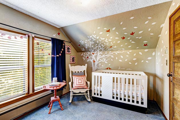 Design and rules for arranging a nursery for a newborn