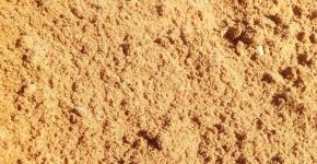 Methods of extraction and their influence on the quality of sand Places of sand extraction in our region