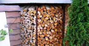 How to make a woodpile for firewood with your own hands How to make a woodpile from firewood