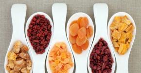 The benefits of dried fruits for the human body