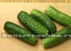 Marinated cucumbers with onions and tmin