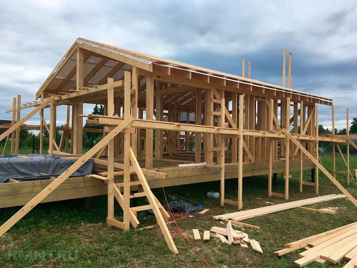 Ukosiny in the construction of a frame house Ukosiny in a frame wall