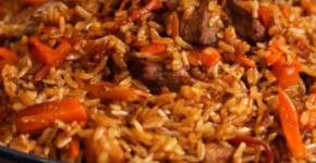 Authentic Uzbek pilaf with chicken - step-by-step cooking recipe