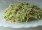 Fresh cabbage salads-recipes are simple and tasty